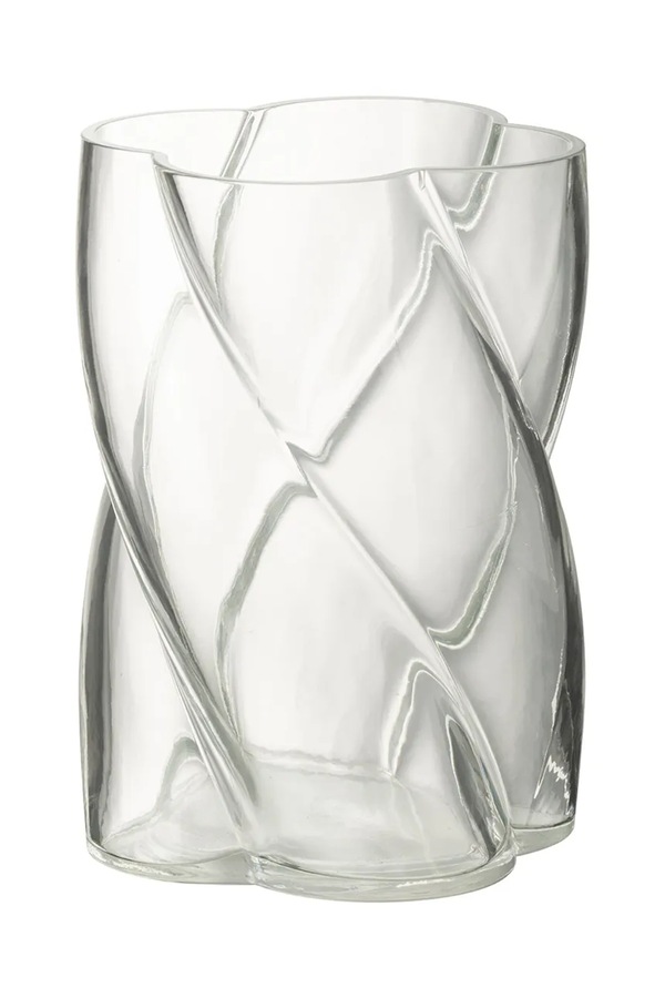 Ваза декораційна зі скла J-Line 13,5 x 19 cm