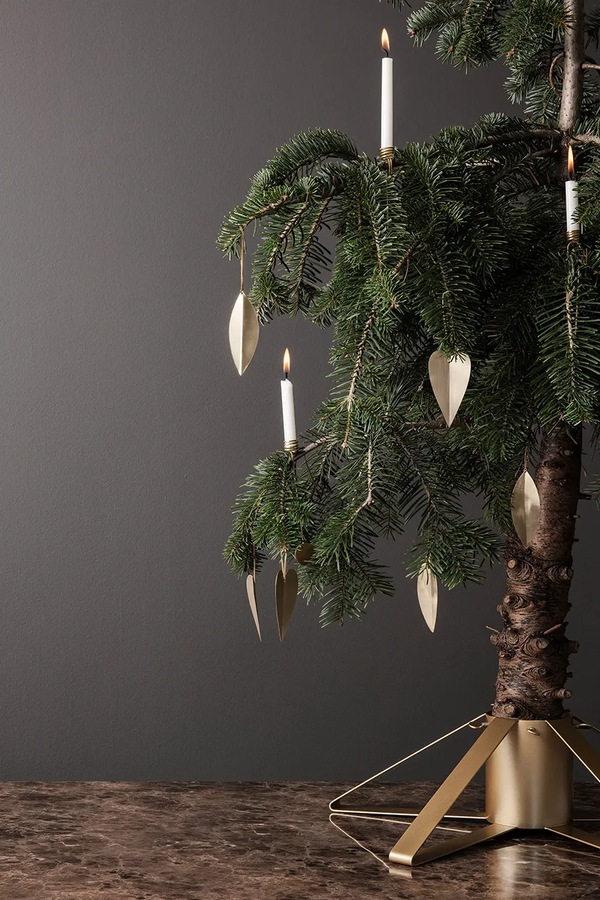 Ялинкова прикраса Ferm Living 4-pack колір жовтий фото 2