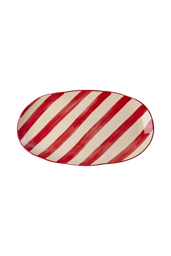 Тарілка святкова з кераміки Rice 40 x 23 cm