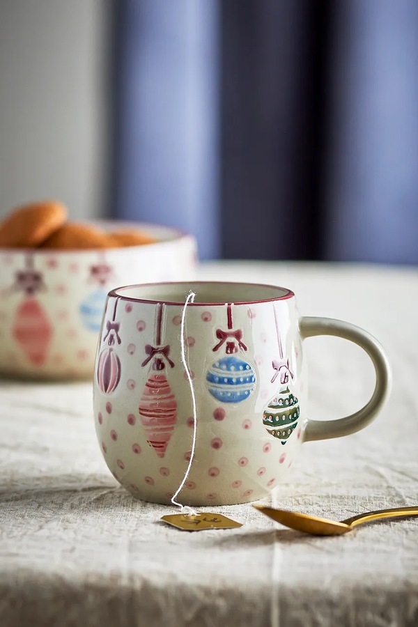 Чашка святкова з фаянсу 4 шт. Bloomingville Ornamentia 300 ml фото 3