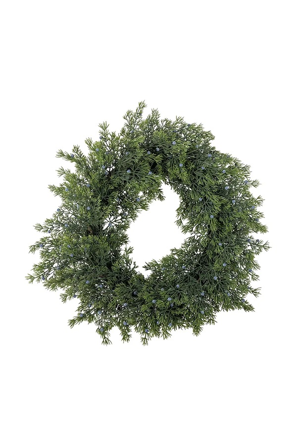 Вінок святковий з пластику Bloomingville Juniper 55 cm колір зелений