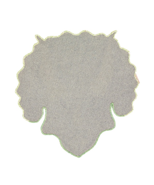 Вовняний килим Doing Goods Triceratop Head 95 x 91 cm колір зелений