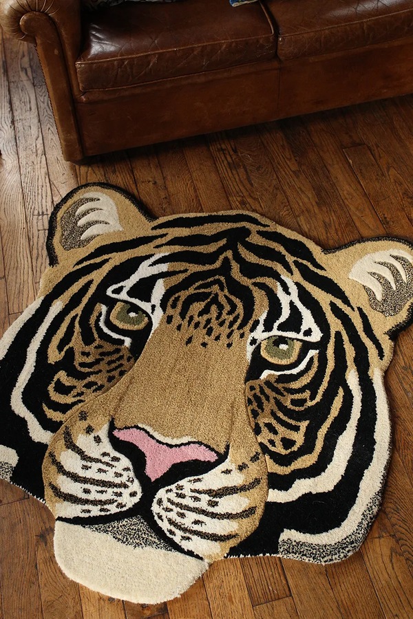Шерстяной ковер Doing Goods Rajah Tiger Head фото 2