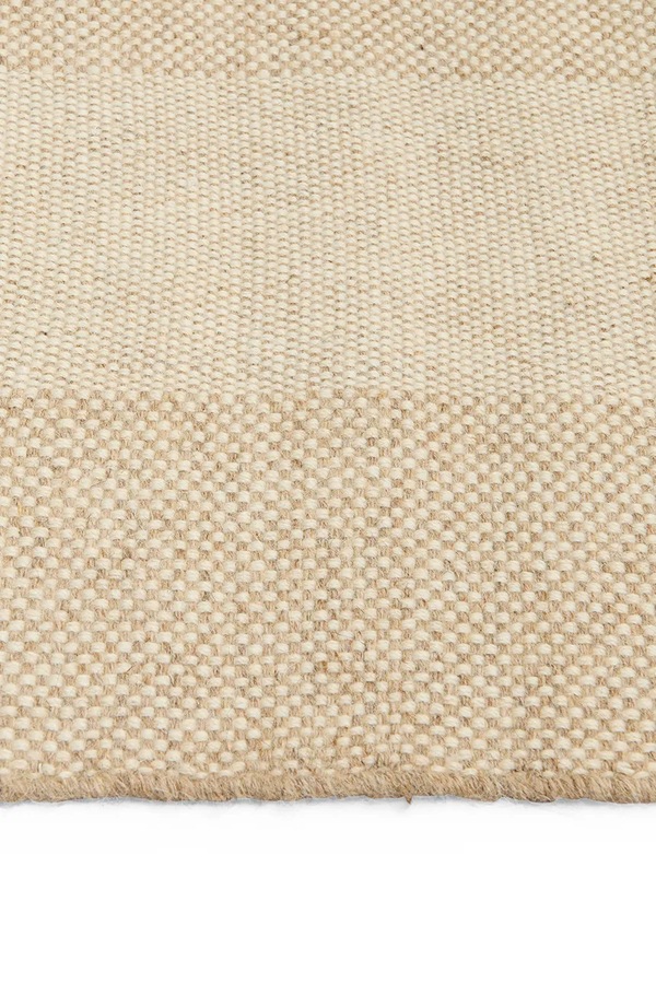 Вовняний килим HAY Check 80 x 200 cm колір бежевий