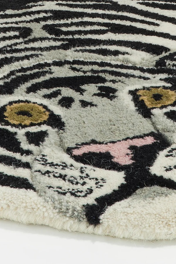 Вовняний килим Doing Goods Snowy Tiger 150 x 90 x 2 cm фото 2