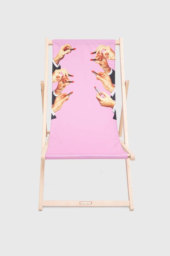 Шезлонг Seletti Lipstick Pink x Toiletpaper фото 2