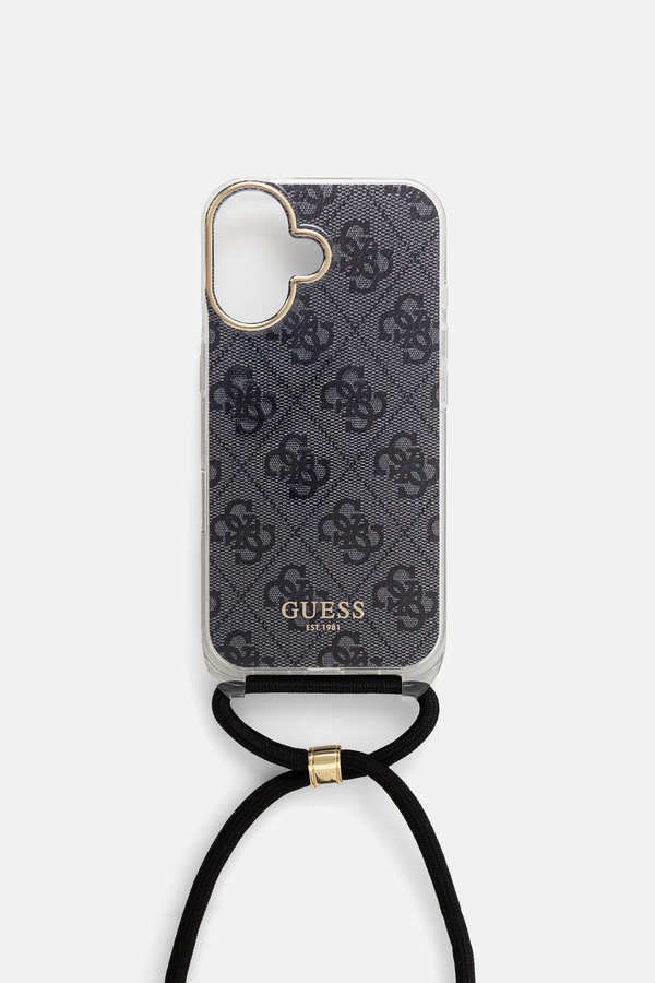 Чохол на телефон Guess iPhone 16 колір чорний