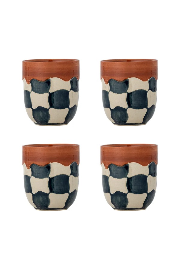 Набор чашек Bloomingville Check 375 ml 4-pack