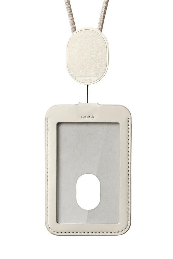 Тримач для id-картки з ремінцем Orbitkey Card Holder 56 x 7 x 0,4 cm колір бежевий