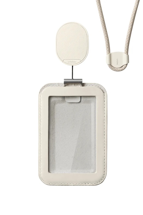 Тримач для id-картки з ремінцем Orbitkey Card Holder Pro 56 x 7 x 0,9 cm колір бежевий фото 2