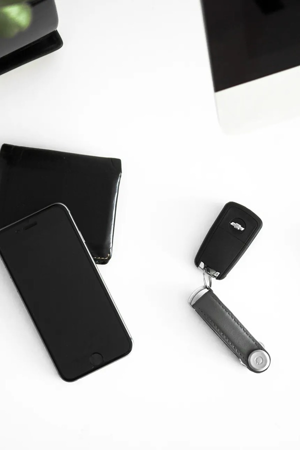 Чохол для ключів Orbitkey Leather 8,5 cm колір сірий фото 3