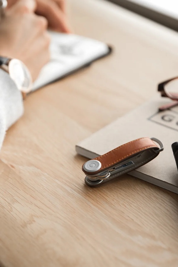 Чохол для ключів Orbitkey Leather 8,5 cm колір помаранчевий фото 3