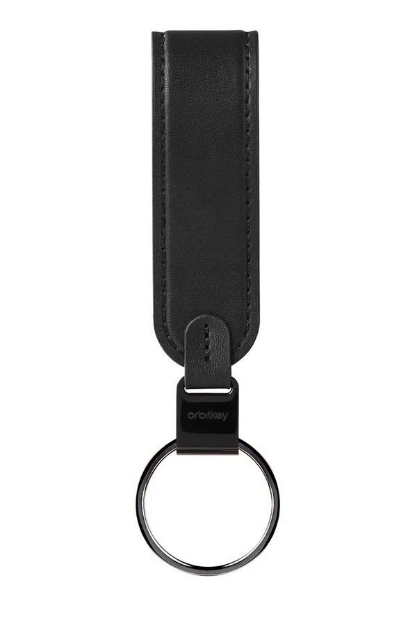 Шкіряний брелок Orbitkey колір чорний