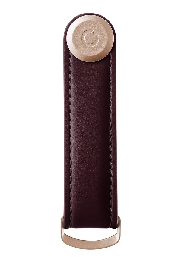 Шкіряний чохол для ключів Orbitkey Leather 8,6 x 2,2 cm колір бордовий