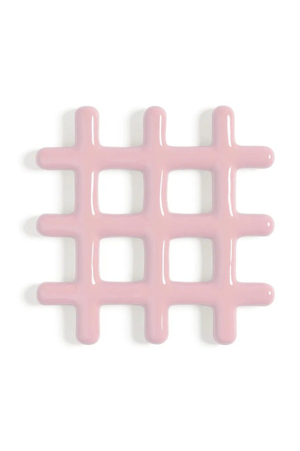 Підставка під гарячий посуд &k amsterdam grid pink колір рожевий