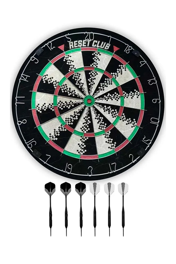 Набір: мішень і дротики Reset Club Dartboard + 6 darts 45 cm фото 2
