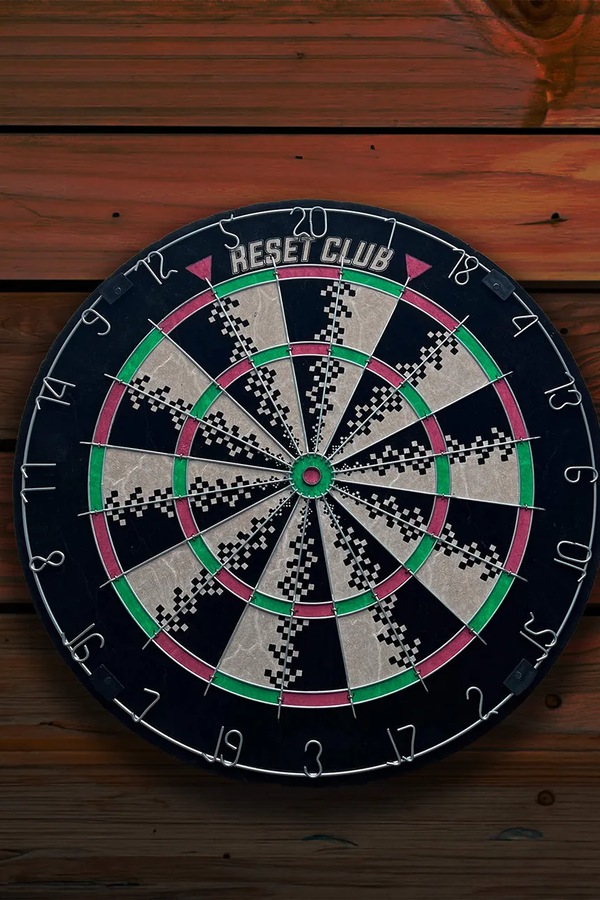 Набір: мішень і дротики Reset Club Dartboard + 6 darts 45 cm