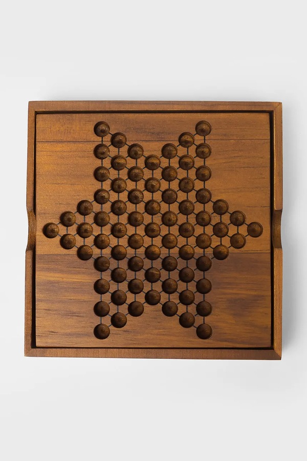 Настільна гра - китаєць Luckies of London Chinese Checkers 14 x 26 cm колір коричневий фото 2