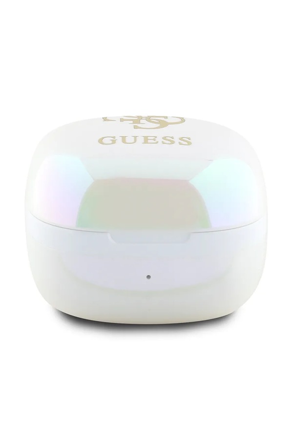 Бездротові навушники Guess Iridescent 4G Printed Logo колір білий фото 4