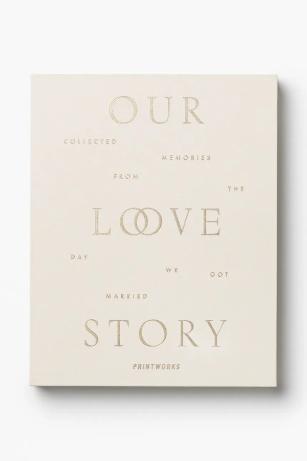 Щоденник Printworks Wedding Journal 24 x 19 cm колір бежевий