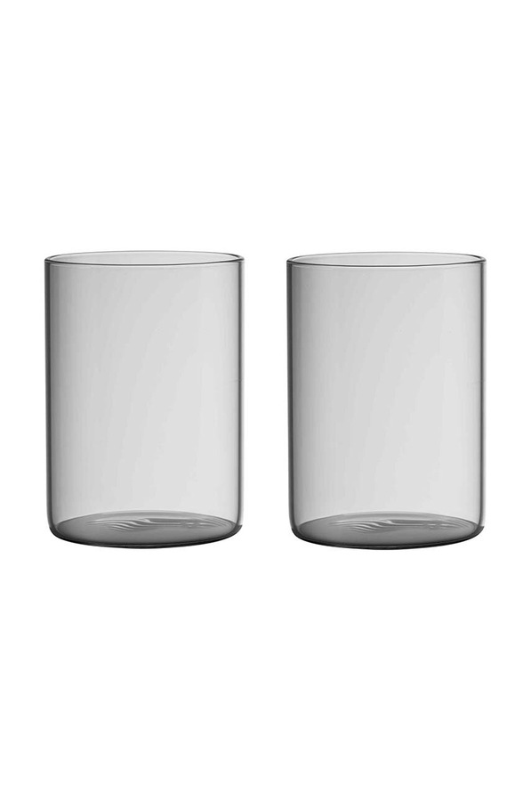 Набір склянок Design Letters Favourite Drinking 350 ml 2-pack колір сірий
