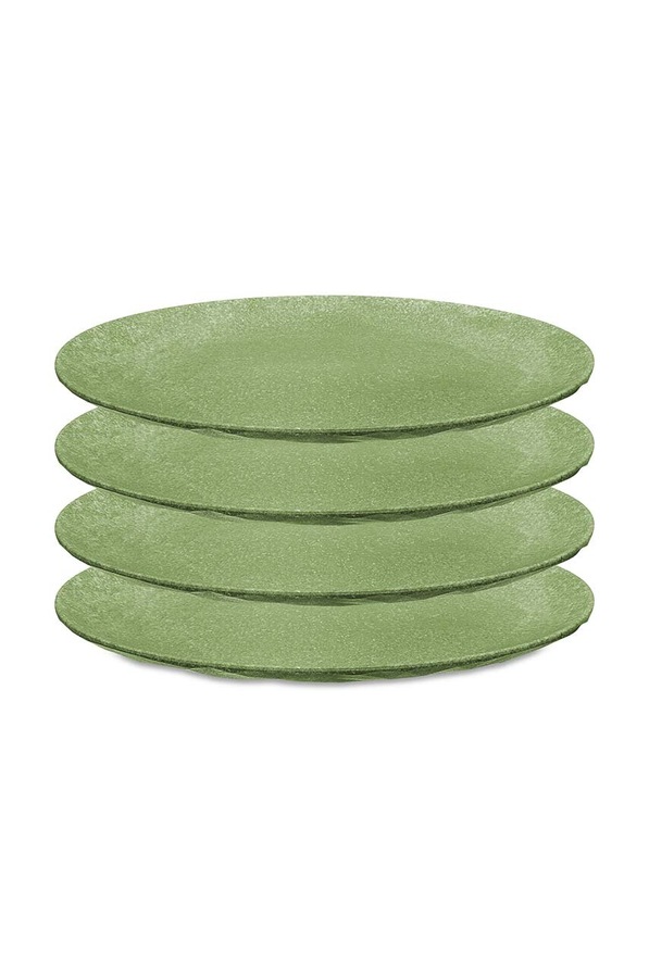 Набір обідніх тарілок Koziol Club Organic Nature 26 cm 4-pack колір зелений