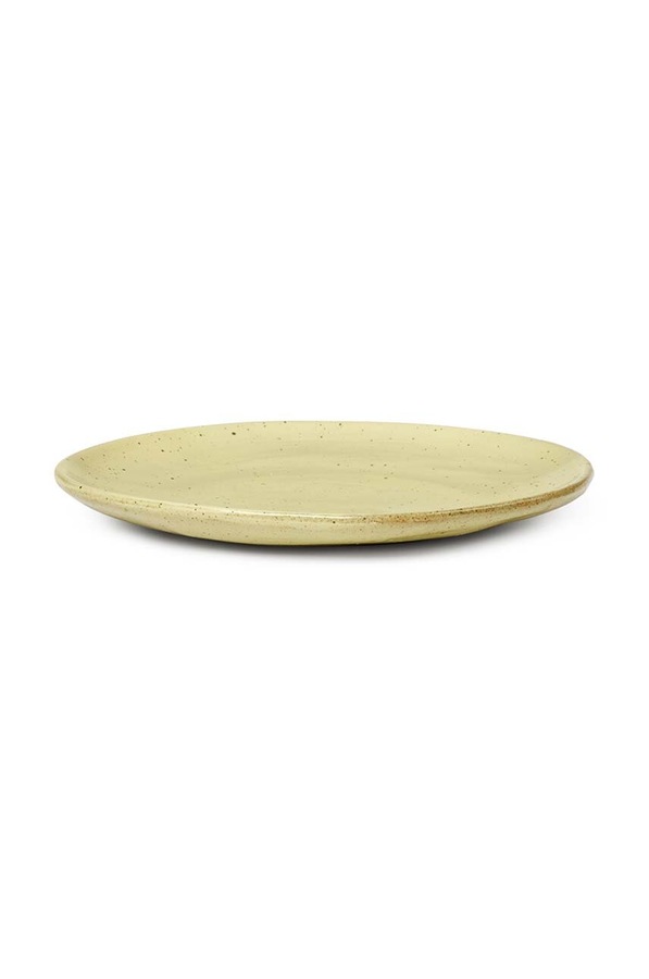 Десертна тарілка Ferm Living Flow 15 cm колір жовтий