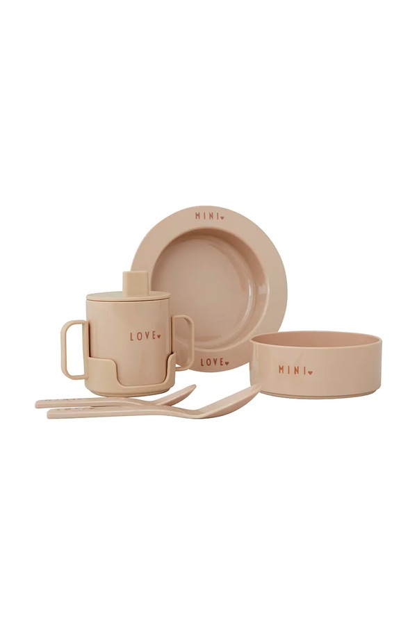 Дитячий набір для сніданку Design Letters Mini Favourite 5-pack