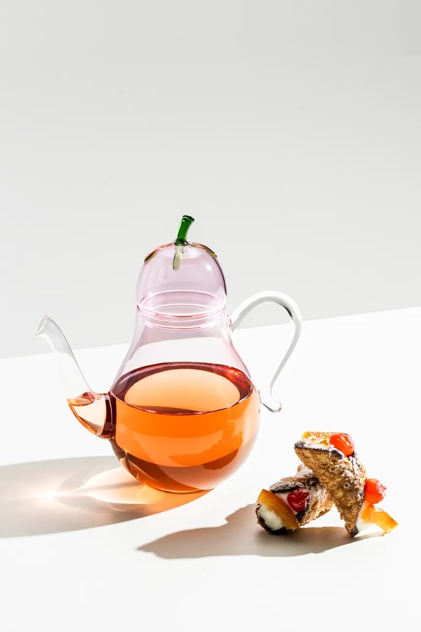 Глечик для чаю з кольорового скла Ichendorf Milano Vegetables 900 ml