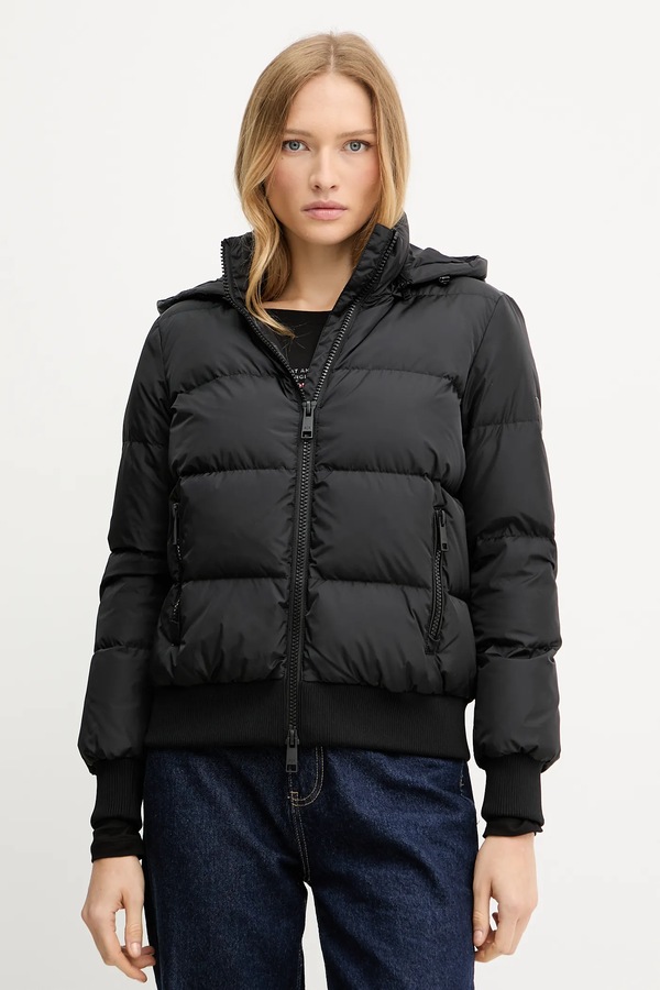 Пухова куртка Armani Exchange колір чорний