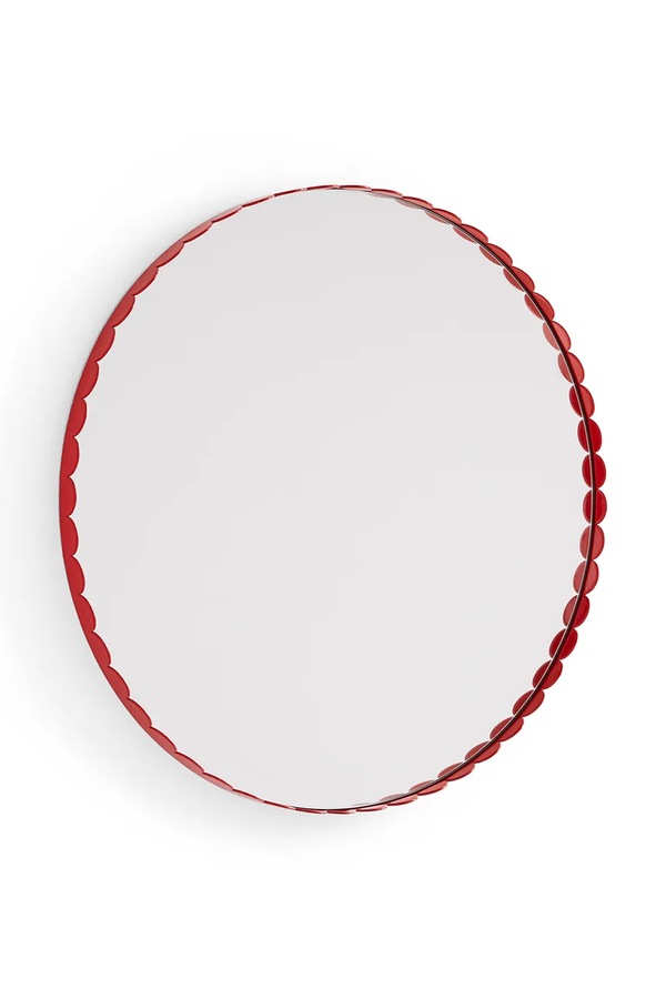 Настенное зеркало HAY Arcs 3,5 x 60 x 60 cm цвет красный