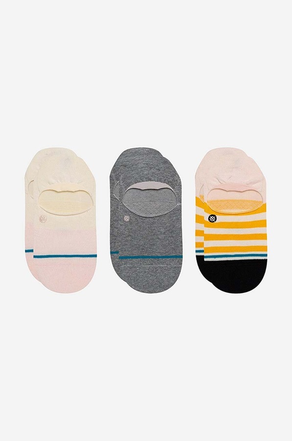 Шкарпетки Stance Absolute 3-pack колір сірий фото 2