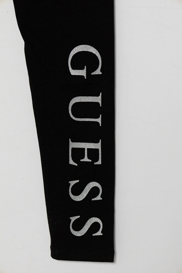 Детские леггинсы Guess цвет черный фото 2