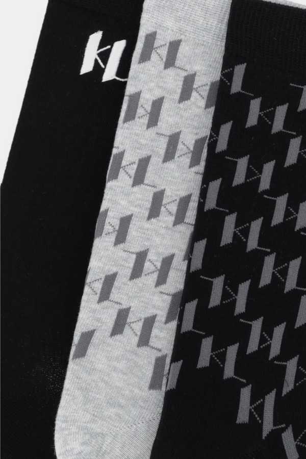 Шкарпетки чоловічі 3 шт. Karl Lagerfeld колір сірий