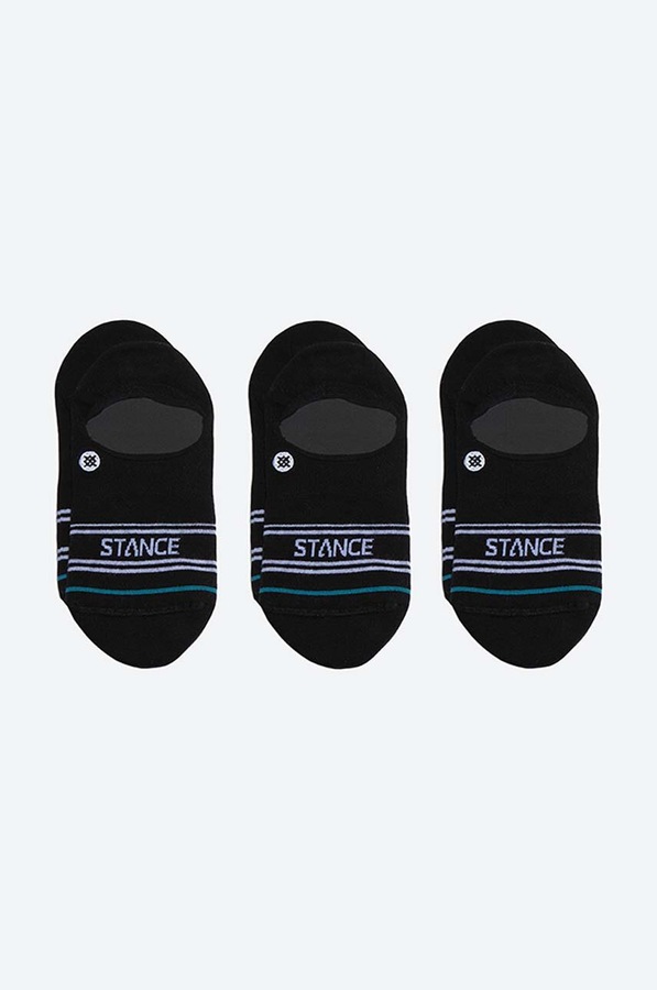 Шкарпетки Stance Basic 3-pack колір чорний