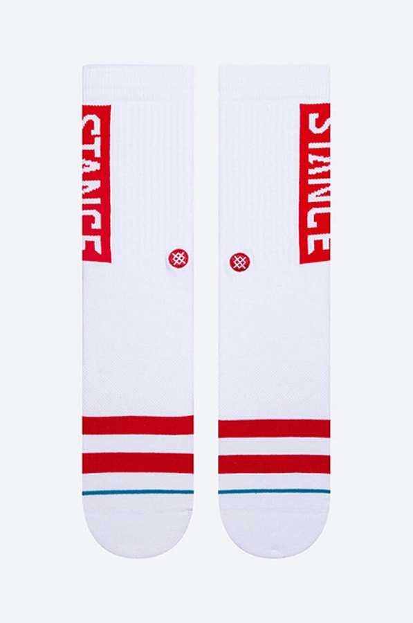 Шкарпетки Stance OG колір білий фото 2