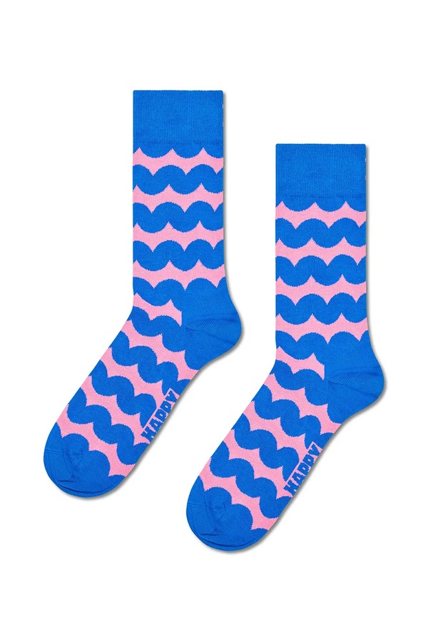 Шкарпетки з бавовною 2 шт. Happy Socks колір блакитний фото 3