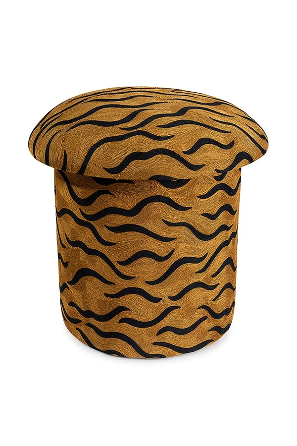 Пуф Doing Goods Maya Tiger Embroidered колір коричневий