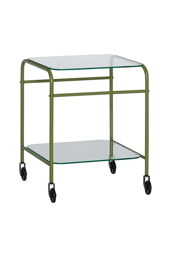 Меблі на коліщатках Hübsch Zephyr 43 x 42 x 54 cm колір зелений