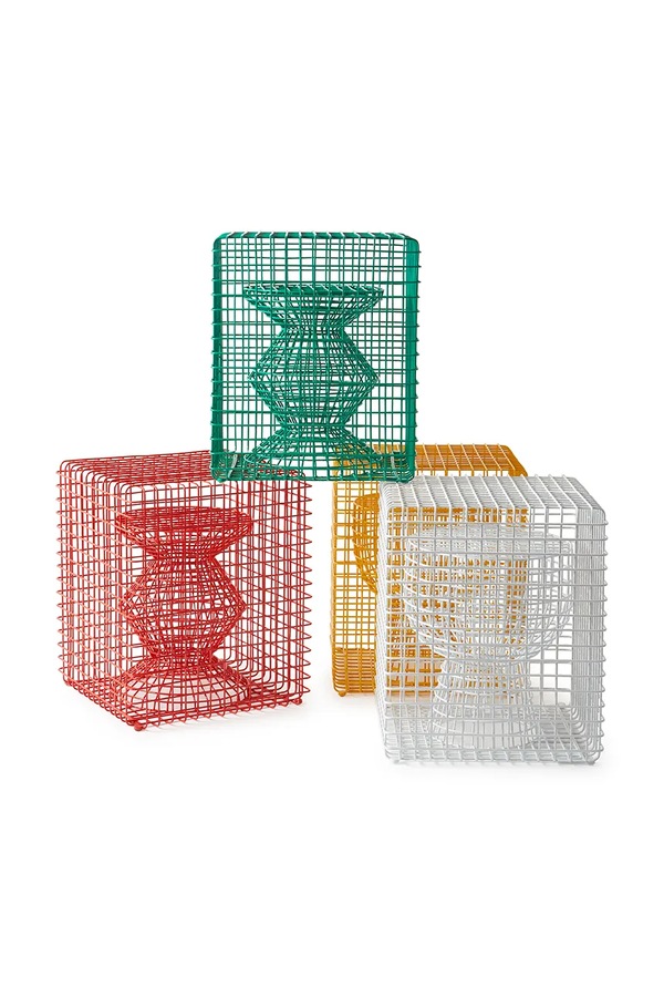 Табурет POLSPOTTEN tip tap 40 x 40 x 47 cm колір жовтий фото 4