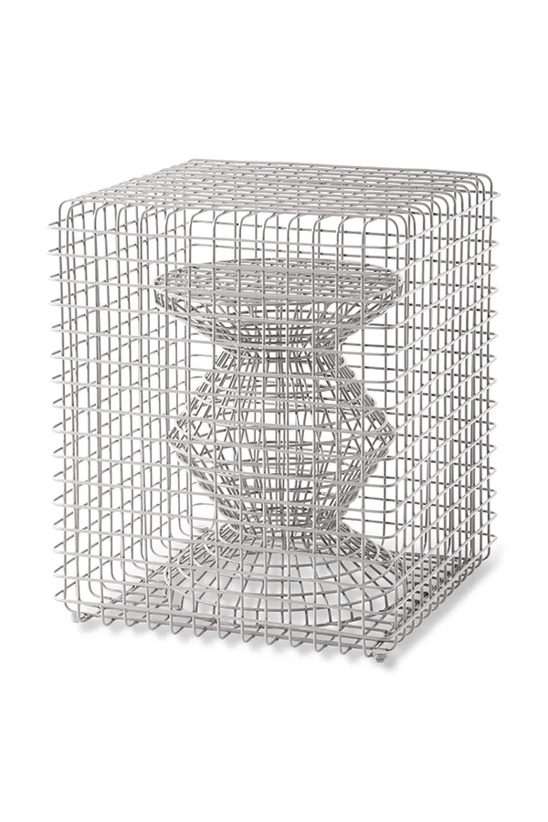 Табурет POLSPOTTEN zig zag 40 x 40 x 47 cm колір сірий