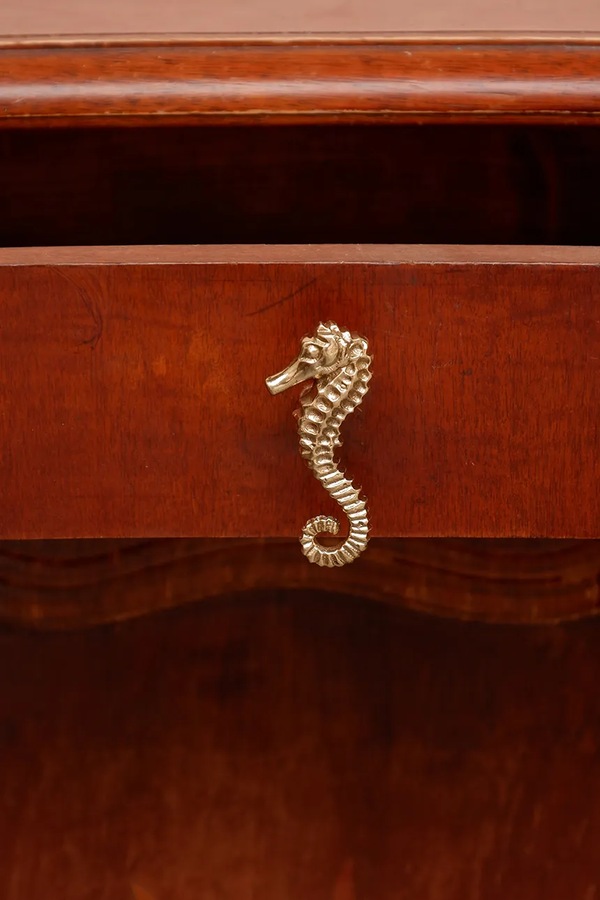 Меблева ручка Doing Goods Seahorse 3 x 7,5 x 7 cm колір жовтий фото 3
