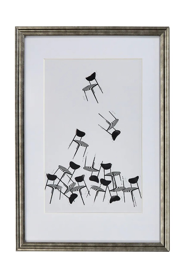 Настінна декорація в рамі House Doctor HDInco 60 x 40 cm колір чорний