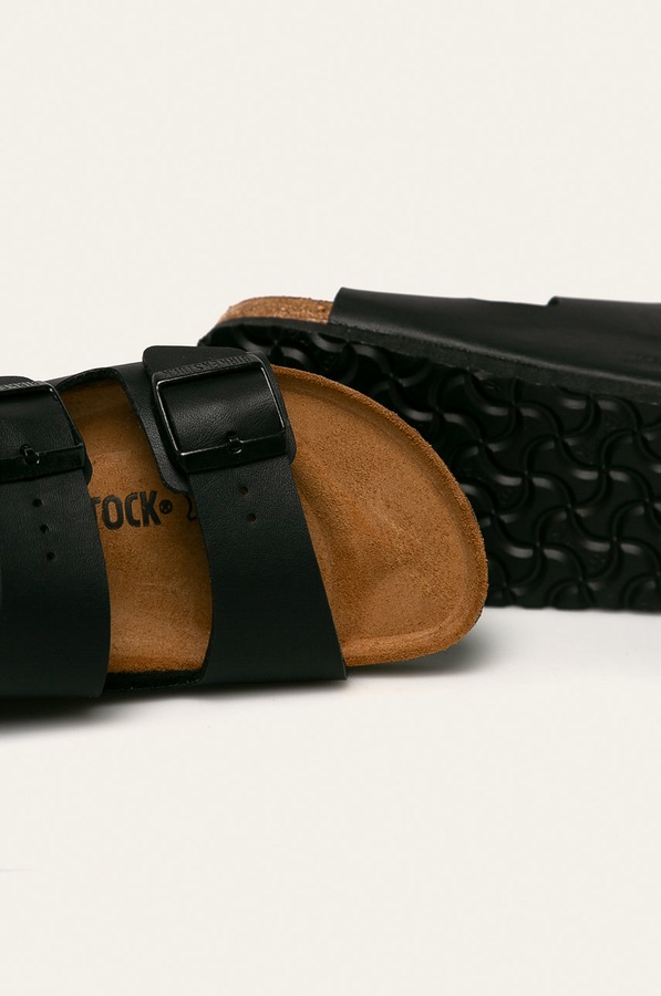 Босоніжки Birkenstock Milano Birko-Flor колір чорний фото 4
