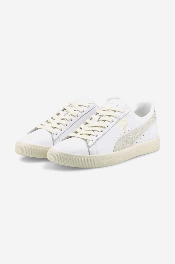 Шкіряні кросівки Puma Clyde Base колір білий фото 4