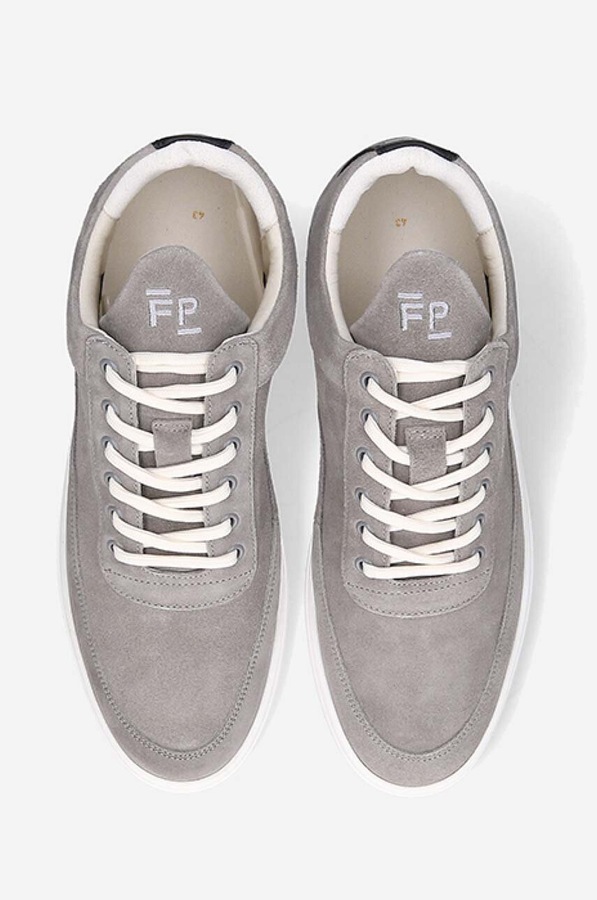 Замшеві кросівки Filling Pieces колір сірий фото 4