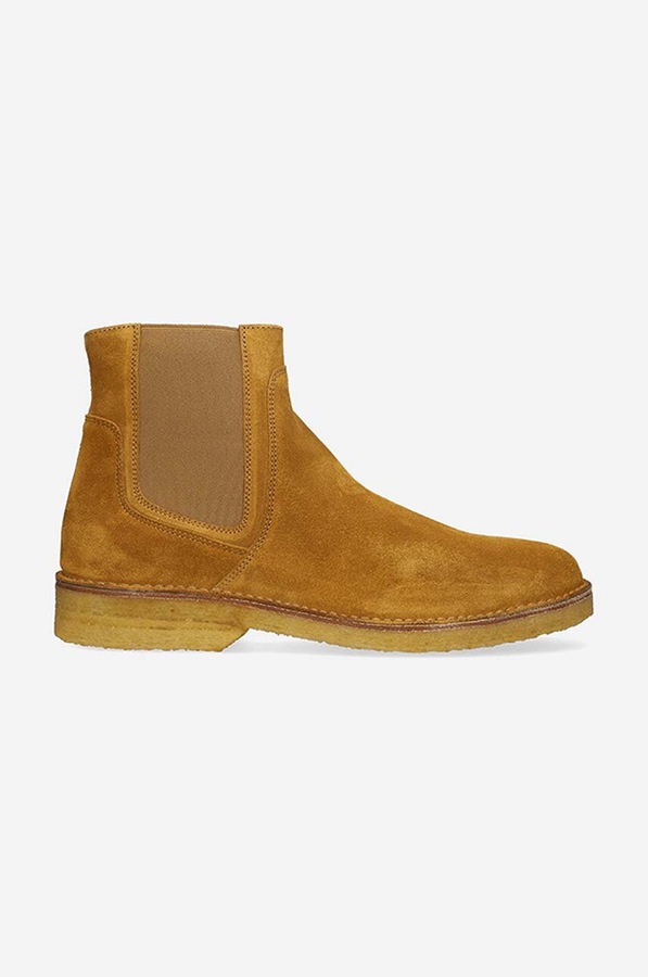 Замшеві черевики A.P.C. Boots Theodore колір коричневий