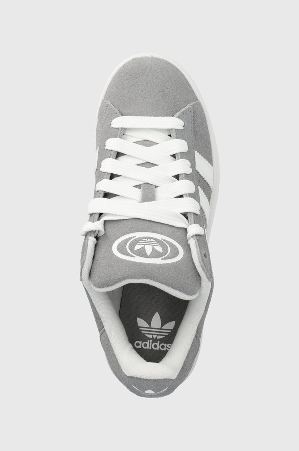 Замшеві кросівки adidas Originals Campus 00s колір сірий фото 4