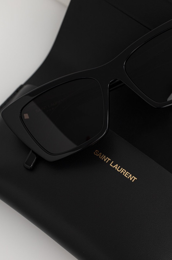 Сонцезахисні окуляри Saint Laurent колір чорний фото 3
