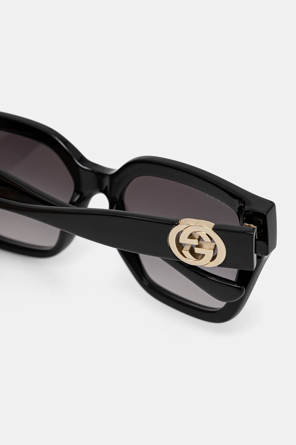 Сонцезахисні окуляри Gucci колір чорний фото 3
